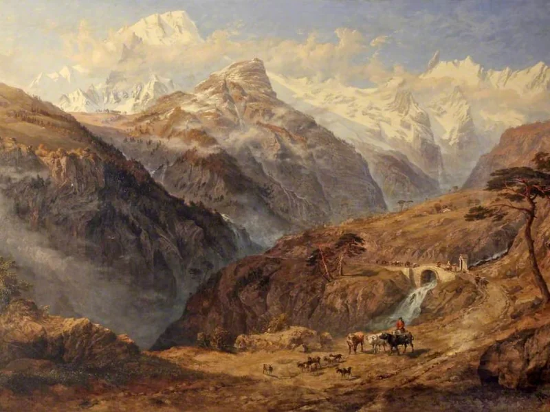 1813-George Arthur Fripp - Monte Bianco, vicino a Courmayeur, Valle d'Aosta - Walker Art Gallery